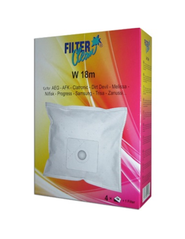 Vacuum Cleaner Bag Set W18M 4 pcs + 1 Filter
