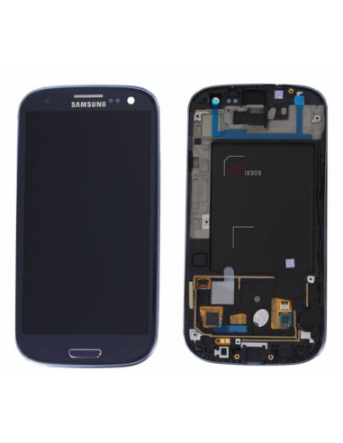 SAMSUNG GALAXY S III I9305 LTE LCD DISPLAY + TOUCHSCREEN + FRAME, BLUE, GH97-14106D