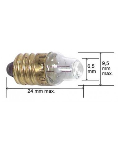 Incandescent Lamp (Bulb) E10 2.5V 0.75W 0.3A