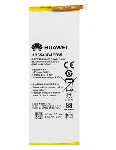 Huawei Ascend P7  Battery 2460mAh, HB3543B4EBW