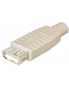 USB A Jack, Cable Mount, Solderable