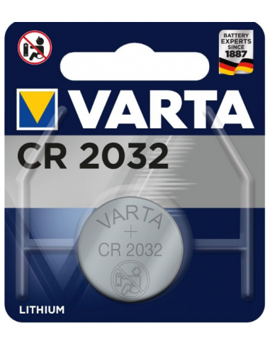 VARTA CR2032 litija baterija 3V 230mAh 20x3.2mm, 6032101401