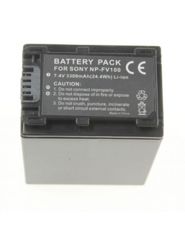 Sony NP-FV100 Battery Pack 7.4V 3300mAh Li-Ion, alternative