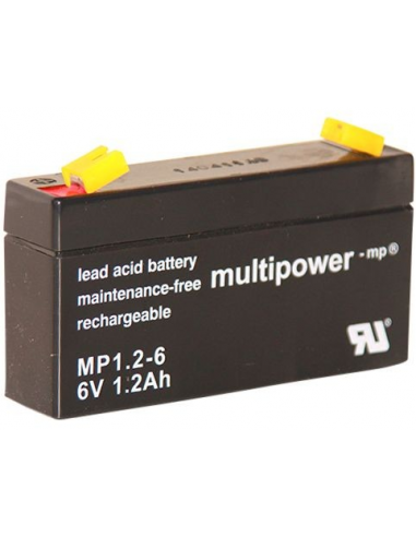 Lead acid battery 6V 1.2Ah, Multipower MP1.2-6
