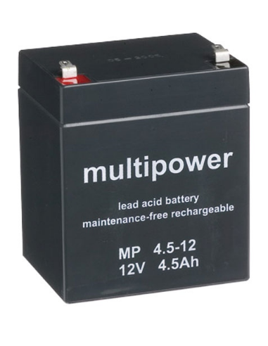 Lead acid battery 12V 4.5Ah, Multipower MP4.5-12