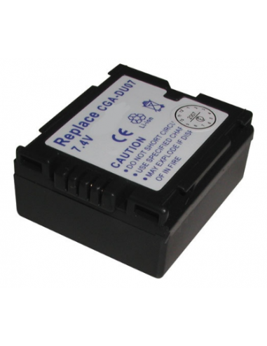 Panasonic CGA-DU07 Replacement Battery 7.4V 750mAh Li-Ion, alternative, CAMCA74031