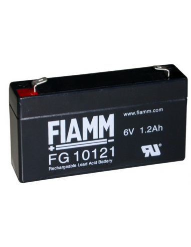 FIAMM 6V 1.2Ah Lead Acid Battery, FG10121