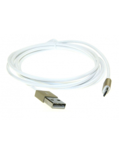 USB 2.0 Data And Charging Cable to MicroUSB, White, 1.8m