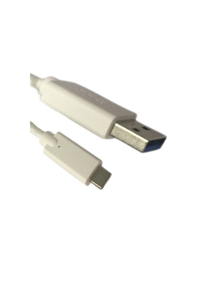 USB C 3.1 to USB A 3.0 Data and Charging Cable, 1m, White