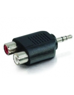 Adapter 3.5mm stereo plug to 2x RCA sockets