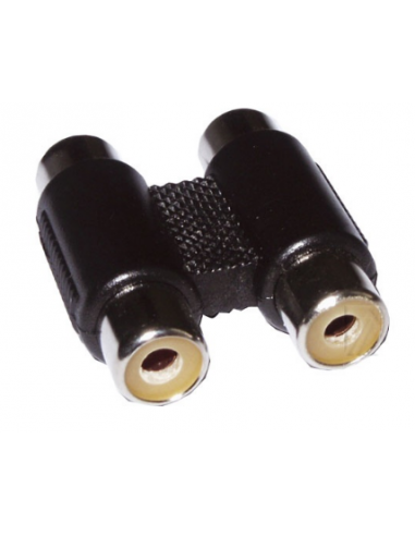 Adapter plug 2x RCA sockets to 2x RCA sockets