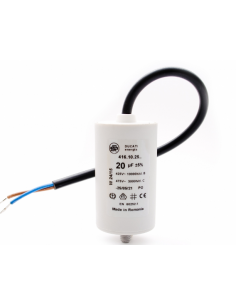 20uF 450V Motor Run Capacitor With Cable 250mm DUCATI, 416171814