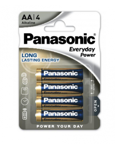PANASONIC AA LR06 Alkaline Battery Pack 4 pcs 1.5V, LR6EPS/4BP