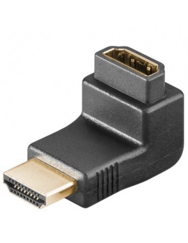 Adapter, HDMI socket - HDMI plug, angled 90°