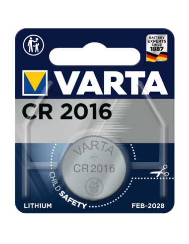 VARTA CR2016 (DL2016) Lithium Battery 3V 90mAh