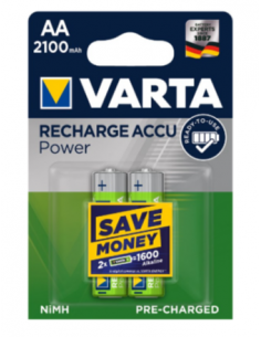 Rechargeable Battery VARTA AA R6 1.2V 2100mAh 2 pcs, HR06