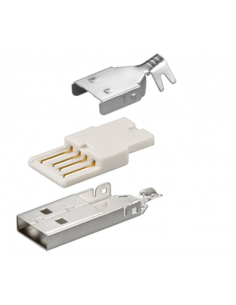 USB A Plug, cable mount