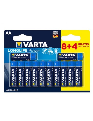 Alkaline Baterija AA LR06 VARTA Longlife Power 12 gab. 4906121482