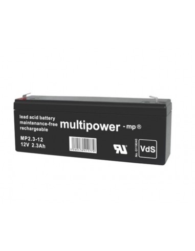 Lead Acid Battery 12V 2.3Ah MULTIPOWER MP2.3-12