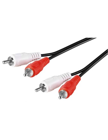 Cable 2xRCA male - 2xRCA male, 2.5m