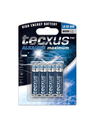Alkaline baterijas 4 gab. TECXUS AAA LR03 1.5V