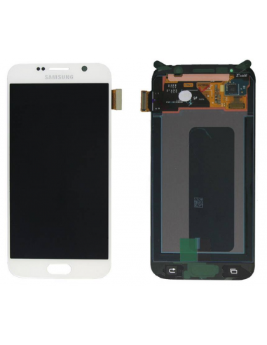 SAMSUNG GALAXY S6 G920F LCD Display Module, White, GH97-17260B